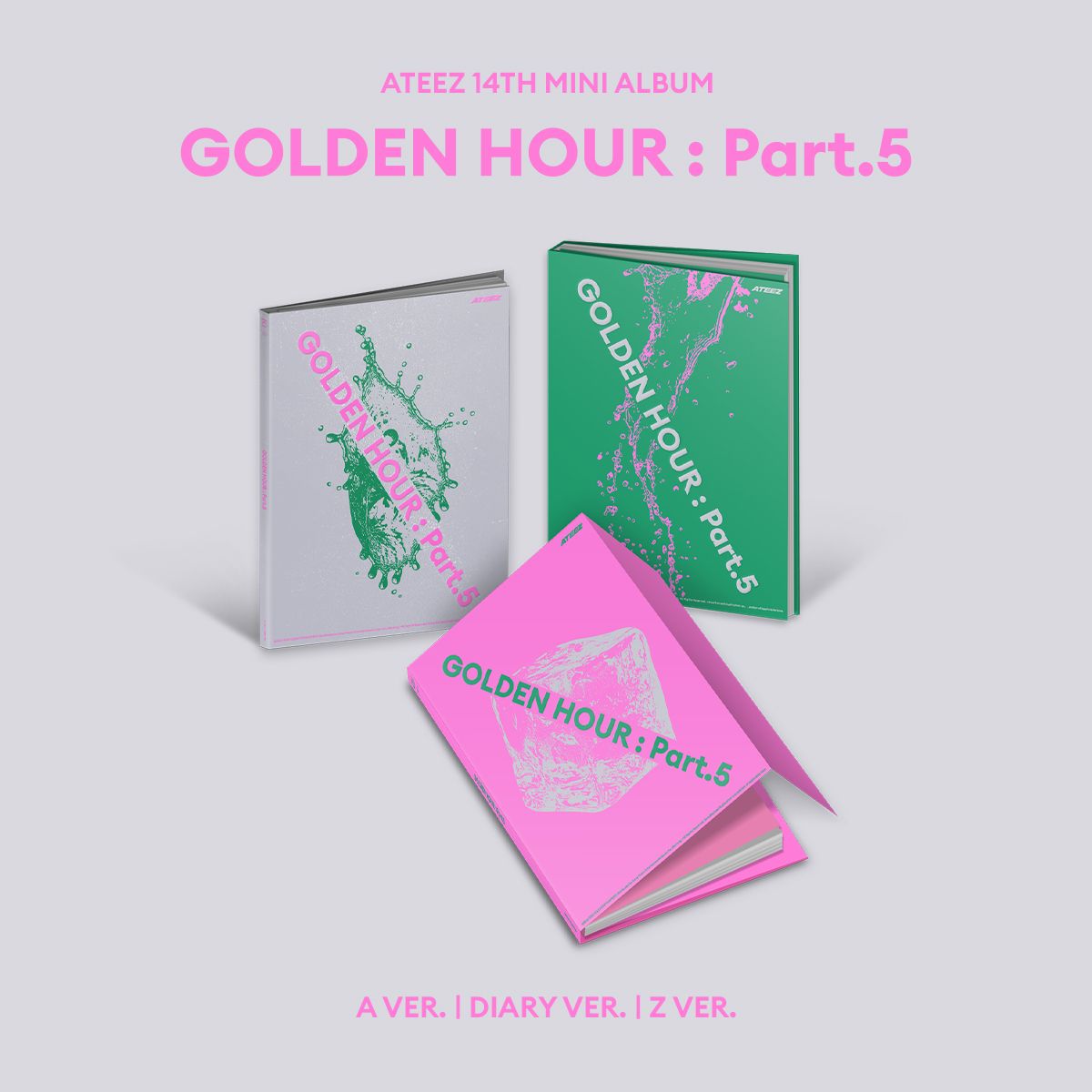 [PRE - ORDER PHOTOCARD] 에이티즈 (ATEEZ) - 미니14집 [GOLDEN HOUR : Part.5] 3종 세트 