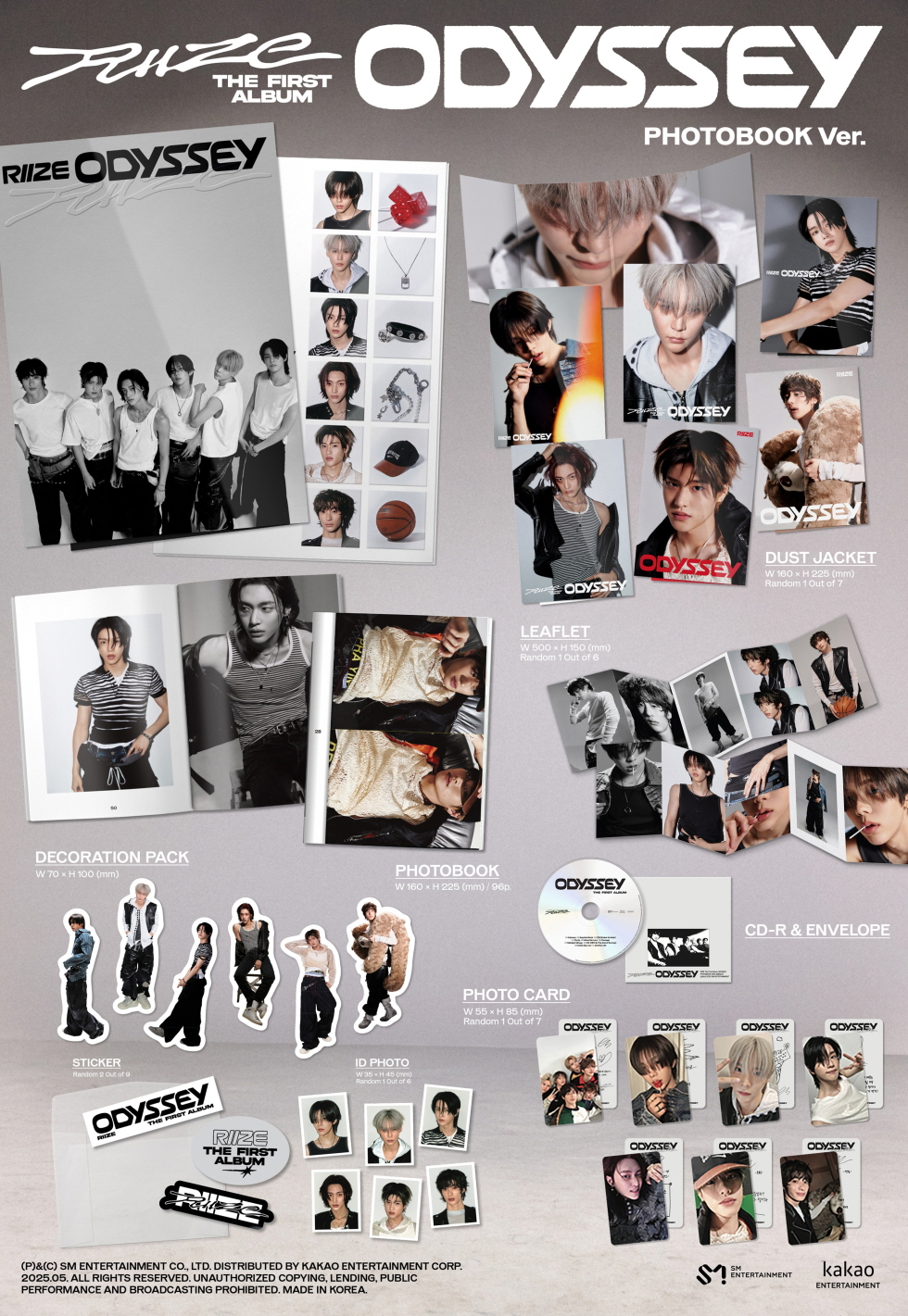 RIIZE ODYSSEY DMM サイン会 特典トレカ 6枚セット LUCKY DRAW EVENT] RIIZE - 정규 1집 [ODYSSEY] (PHOTOBOOK Ver.) RANDOM